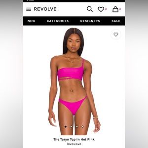 NEW Revolve Lovewave Hot Pink Top
